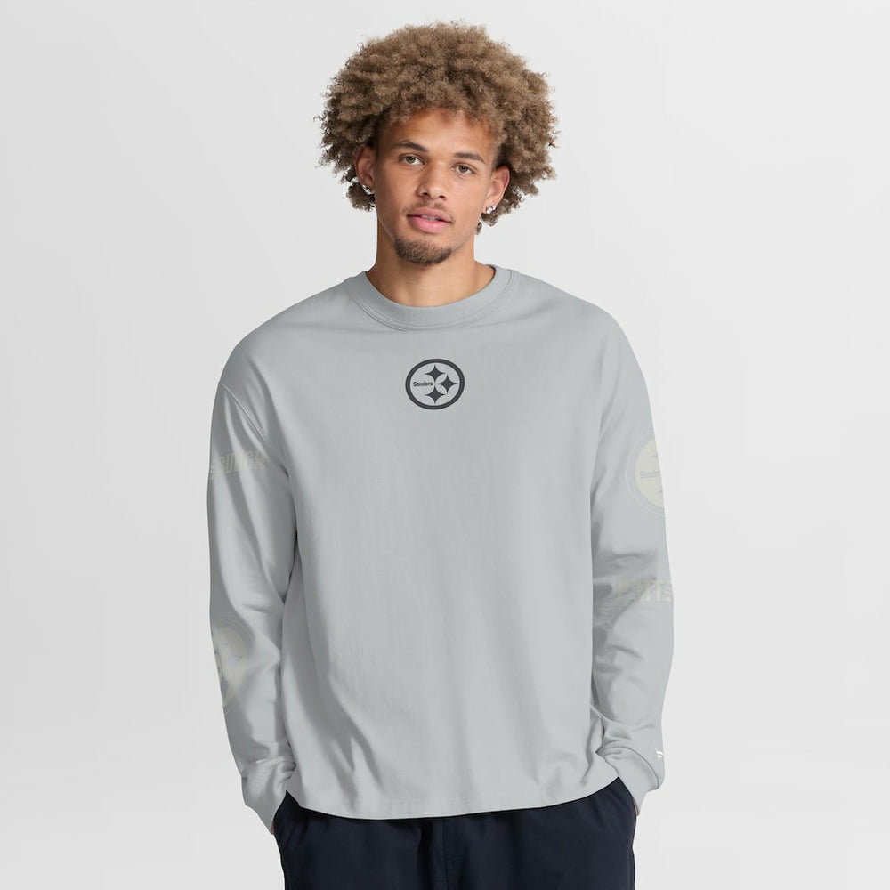Pittsburgh Steelers Oversized Type Play Long Sleeve T-Shirt | NFL New