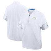 Los Angeles Chargers Sideline Short Sleeve Quarter-Zip Coach Jacket | NFL Hot