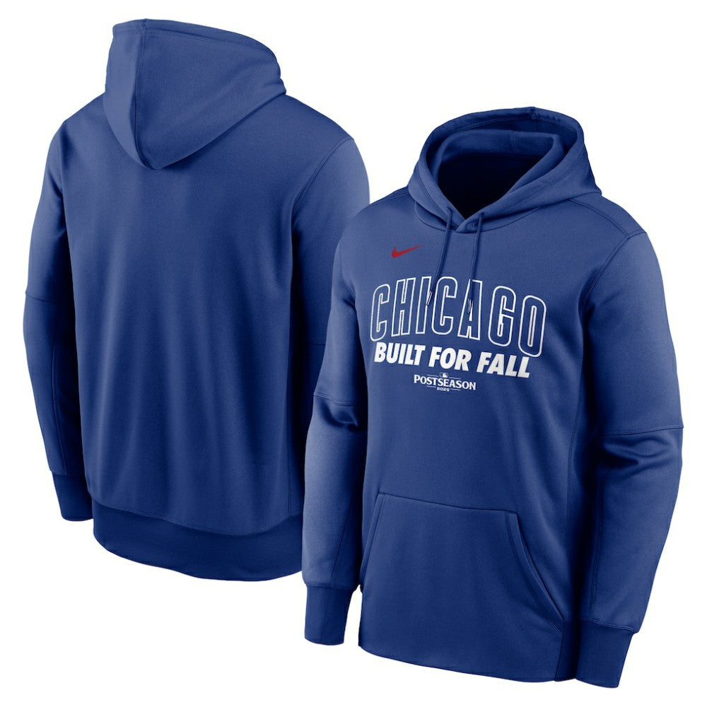 Chicago Cubs Nike 2025 MLB Postseason Authentic Collection Therma Fleece Hoodie - MLB Hoodies