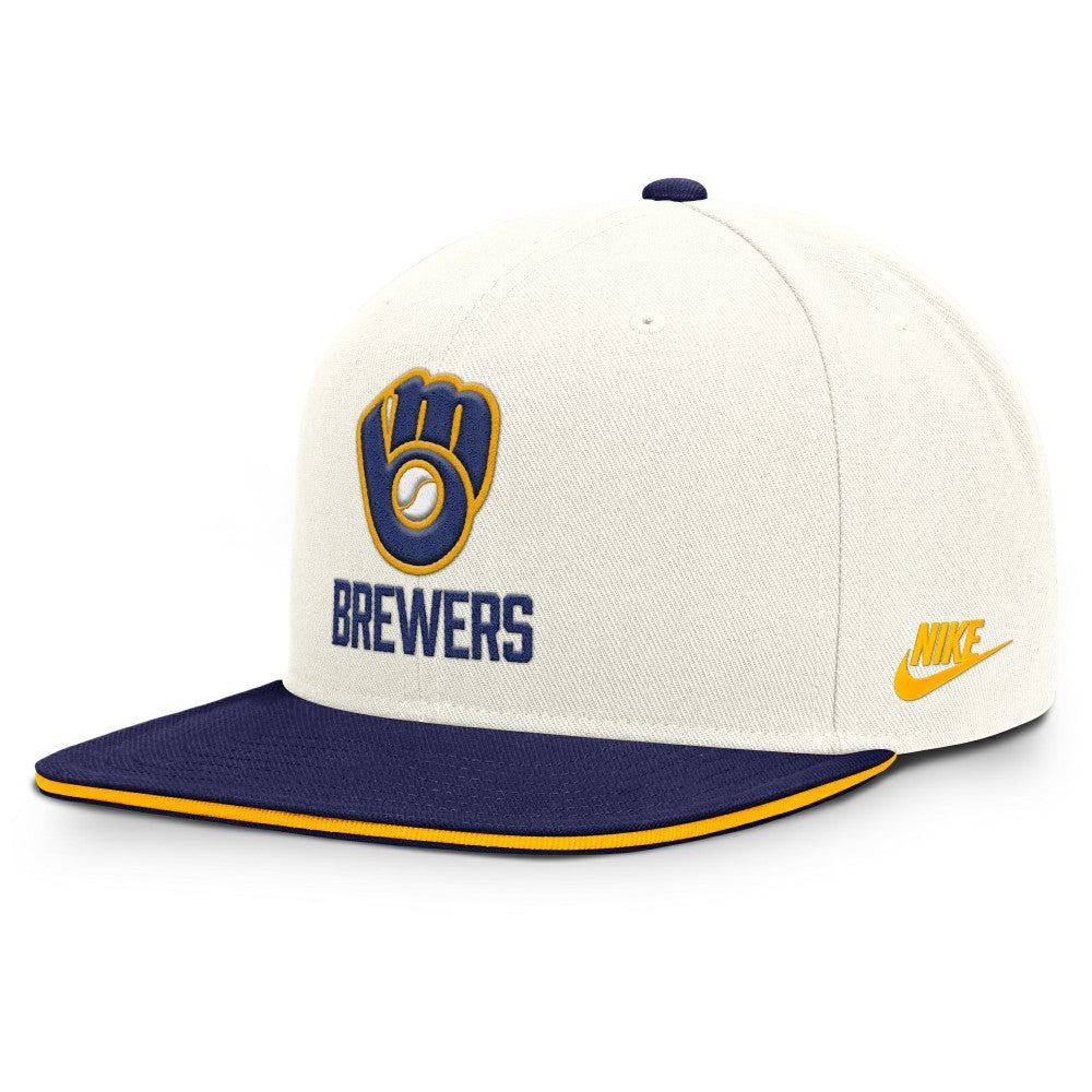 Milwaukee Brewers Nike Cooperstown Pro Dri-FIT Snapback Hat - MLB Hats