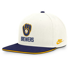 Milwaukee Brewers Nike Cooperstown Pro Dri-FIT Snapback Hat - MLB Hats
