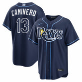 Junior Caminero Tampa Bay Rays Nike Road Replica Jersey - MLB Jerseys