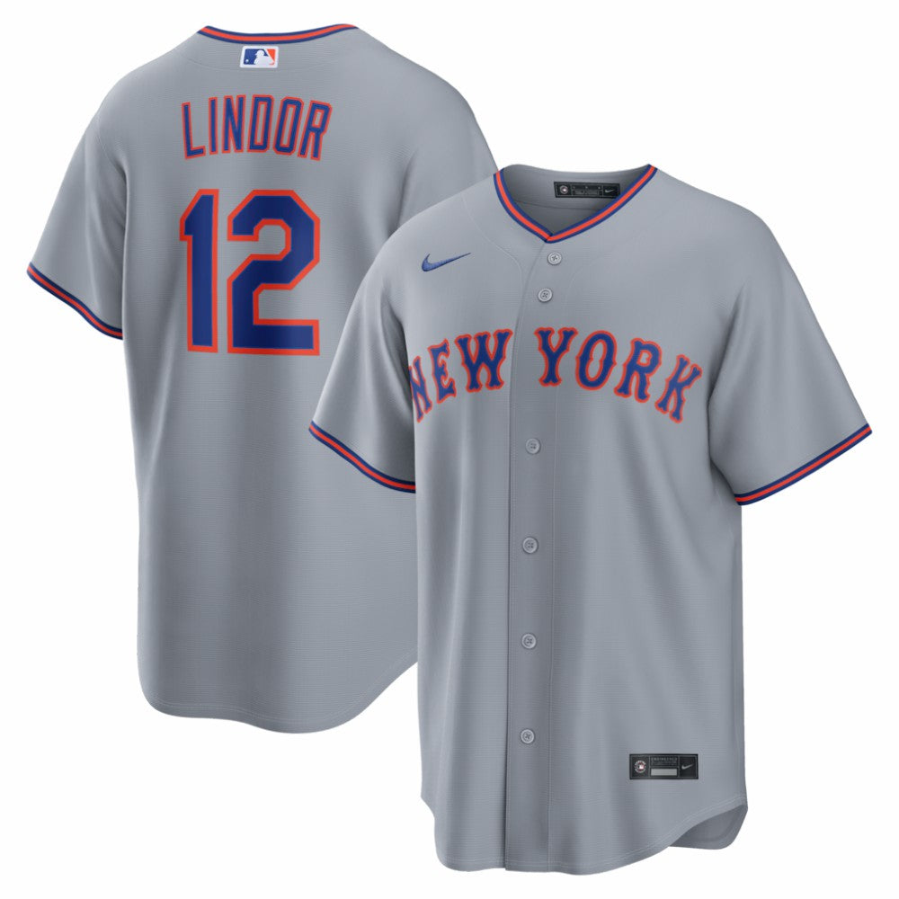 Francisco Lindor New York Mets Nike Road Replica Jersey - MLB Jerseys