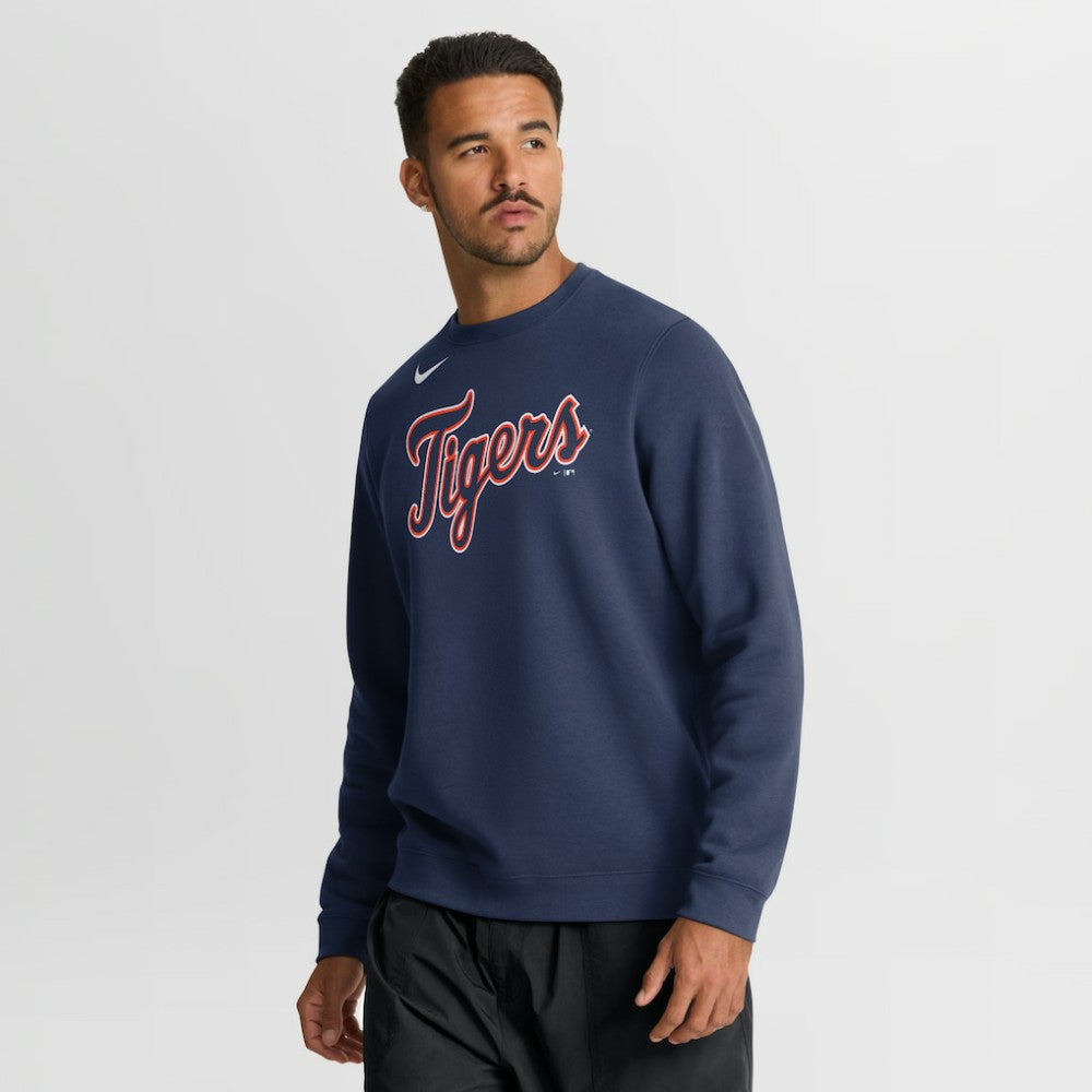 Detroit Tigers Nike Primetime Wordmark Sweatshirt - MLB Sweatshirts