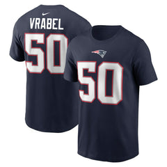 New England Patriots Mike Vrabel Retired Player Name & Number T-Shirt | NFL Discount