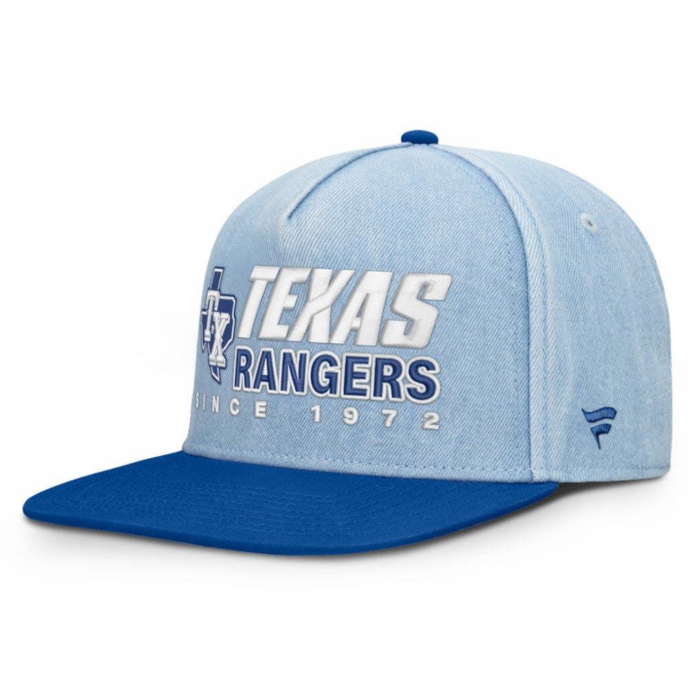 Texas Rangers Fanatics Twinbill Snapback Hat - MLB Hats