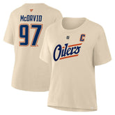 Connor McDavid Edmonton Oilers Fanatics Women's Alternate Name & Number T-Shirt - NHL T-shirts