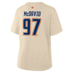 Connor McDavid Edmonton Oilers Fanatics Women's Alternate Name & Number T-Shirt - NHL T-shirts