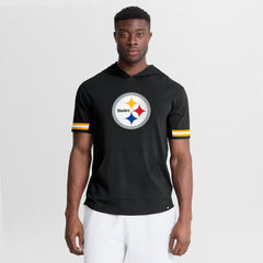 Pittsburgh Steelers Optimal Play Short Sleeve Hooded T-Shirt | NFL Discount