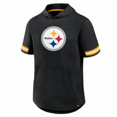 Pittsburgh Steelers Optimal Play Short Sleeve Hooded T-Shirt | NFL Discount