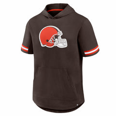 Cleveland Browns Optimal Play Short Sleeve Hooded T-Shirt | NFL New