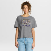 Baltimore Ravens Women's Overplayed Tribute Tri-Blend Boxy T-Shirt | NFL Outlet