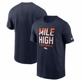 Denver Broncos Mile High Football T-Shirt | NFL Discount