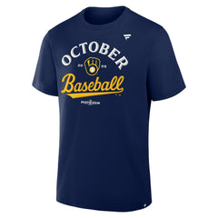 Milwaukee Brewers 2025 MLB Postseason Locker Room T-Shirt - MLB T-shirts