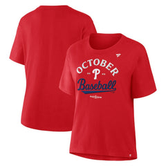 Philadelphia Phillies Women's Fanatics 2025 MLB Postseason Locker Room T-Shirt - MLB T-shirts