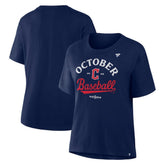 Cleveland Guardians Women's 2025 MLB Postseason Locker Room T-Shirt - MLB T-shirts