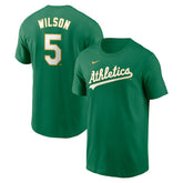 Jacob Wilson Athletics Nike Fuse Name & Number T-Shirt - MLB T-shirts