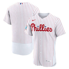 Philadelphia Phillies Nike Home Sponsor Patch Authentic Jersey - MLB Jerseys