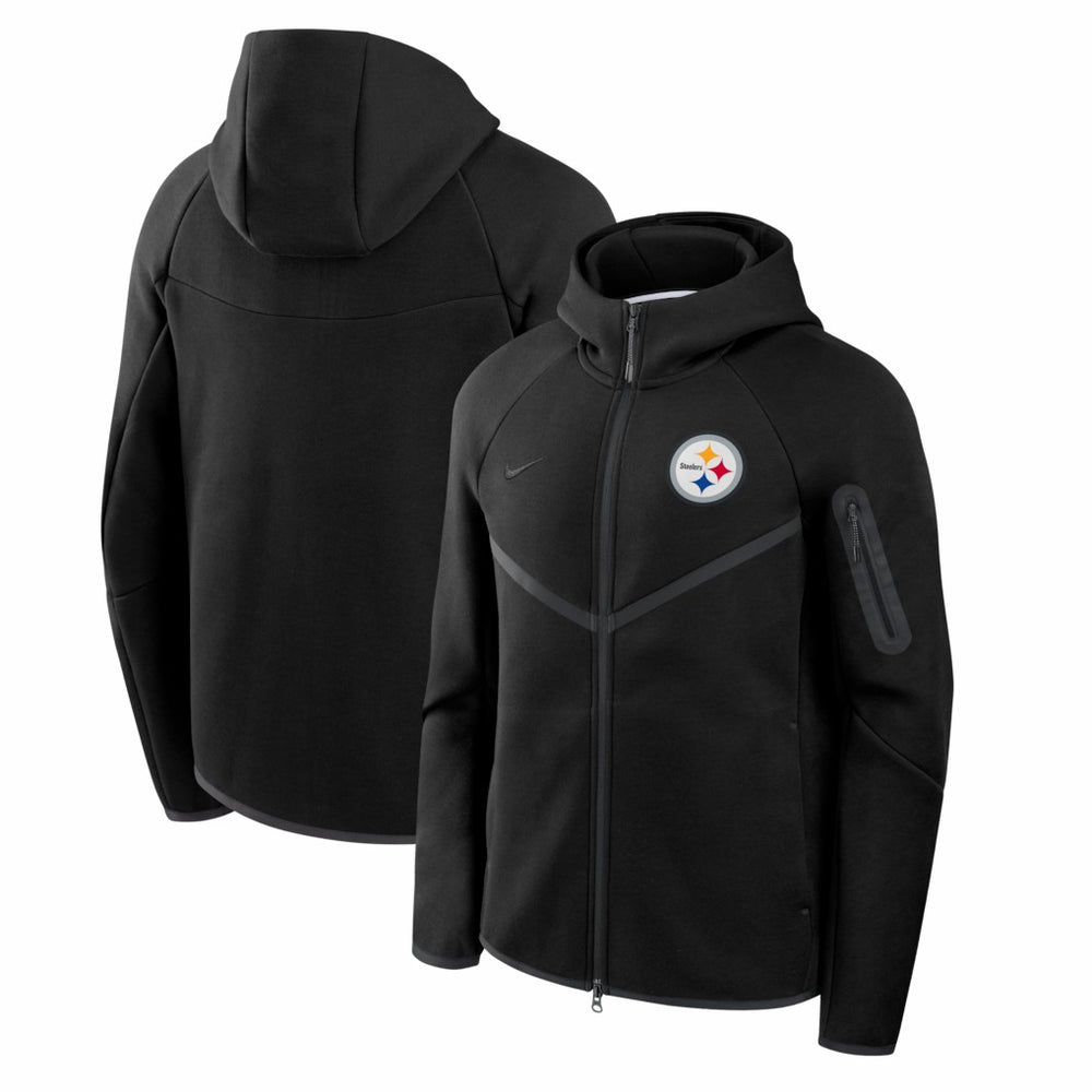 Pittsburgh Steelers Tech Fleece Raglan Full-Zip Windrunner Hoodie | NFL Outlet
