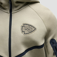Kansas City Chiefs Tech Fleece Raglan Full-Zip Windrunner Hoodie | NFL Outlet