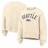Seattle Seahawks Women's Oversized High Hip Legacy Arch Phoenix Fleece Sweatshirt | NFL Hot