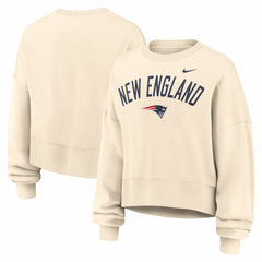 New England Patriots Women's Oversized High Hip Legacy Arch Phoenix Fleece Sweatshirt | NFL US