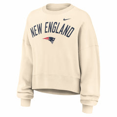 New England Patriots Women's Oversized High Hip Legacy Arch Phoenix Fleece Sweatshirt | NFL US