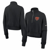 Chicago Bears Women's Legacy Phoenix Fleece Cropped Half-Zip Sweatshirt | NFL Sale