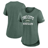 New York Jets Women's The City Never Sleeps Tri-Blend T-Shirt | NFL Sale