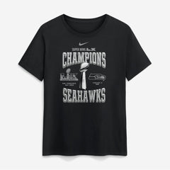 Seattle Seahawks Women's Super Bowl LX Champions Locker Room Trophy Collection T-Shirt | NFL US