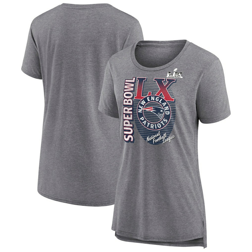 New England Patriots Women's Super Bowl LX Retro Tri-Blend T-Shirt | NFL On sale