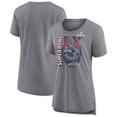 New England Patriots Women's Super Bowl LX Retro Tri-Blend T-Shirt | NFL On sale