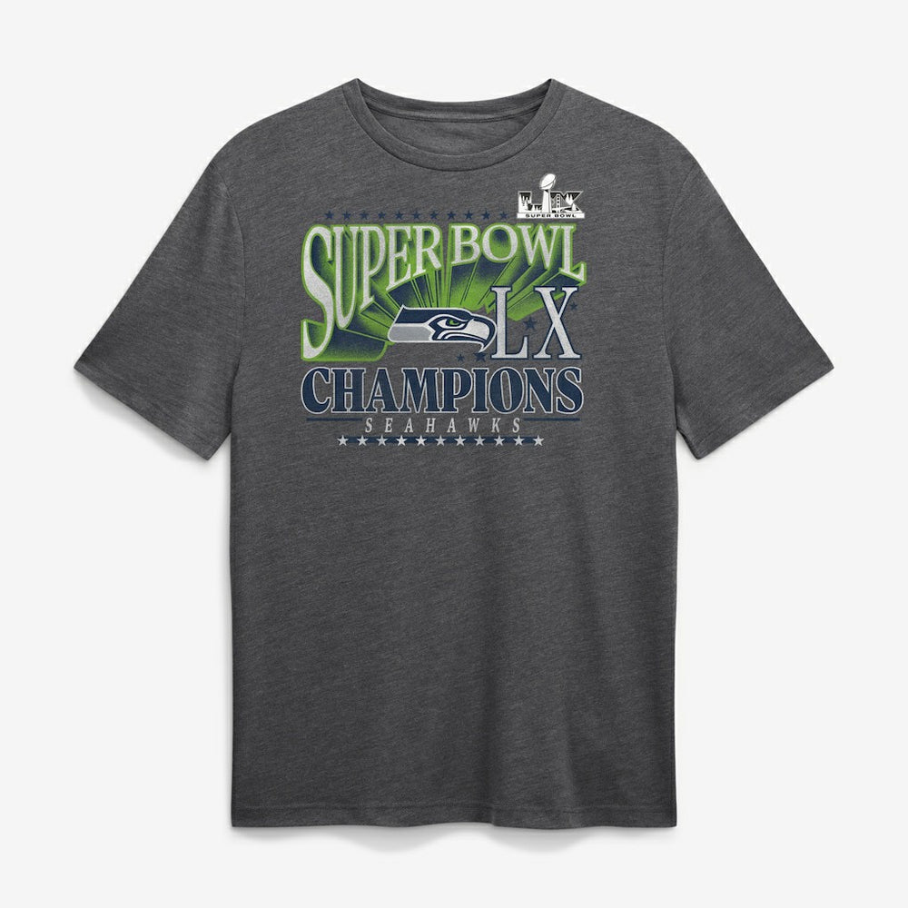 Seattle Seahawks Super Bowl LX Champions Top Dogs Tri-Blend T-Shirt | NFL Online