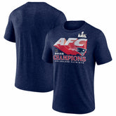 New England Patriots 2025 AFC Champions Quick Pass Tri-Blend T-Shirt | NFL US