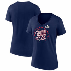 New England Patriots Women's Super Bowl LX Cheer Section V-Neck T-Shirt | NFL Discount