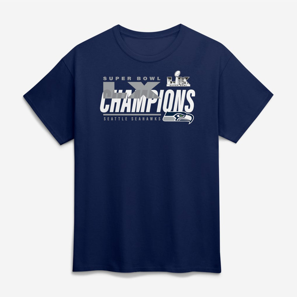 Seattle Seahawks Super Bowl LX Champions Iconic Victory T-Shirt | NFL Hot
