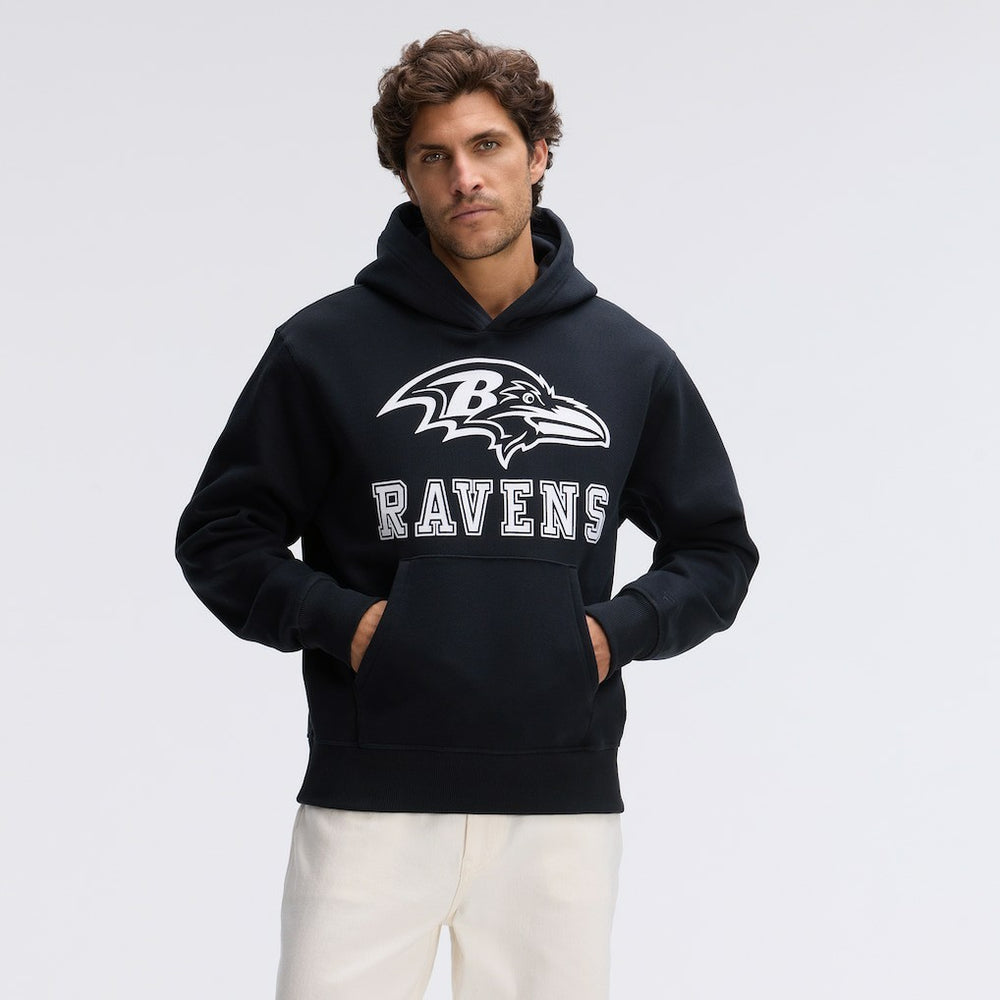 Baltimore Ravens IconicFleece Flocked Hoodie | NFL Outlet