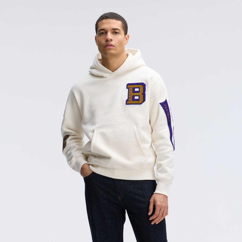 Baltimore Ravens IconicFleece Letterman Hoodie | NFL Outlet