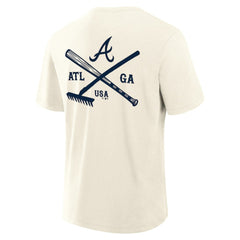 Atlanta Braves Fanatics Nostalgia Stadium Slub T-Shirt - MLB T-shirts