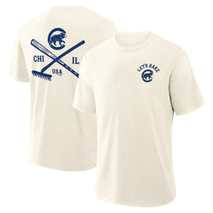 Chicago Cubs Fanatics Nostalgia Stadium Slub T-Shirt - MLB T-shirts