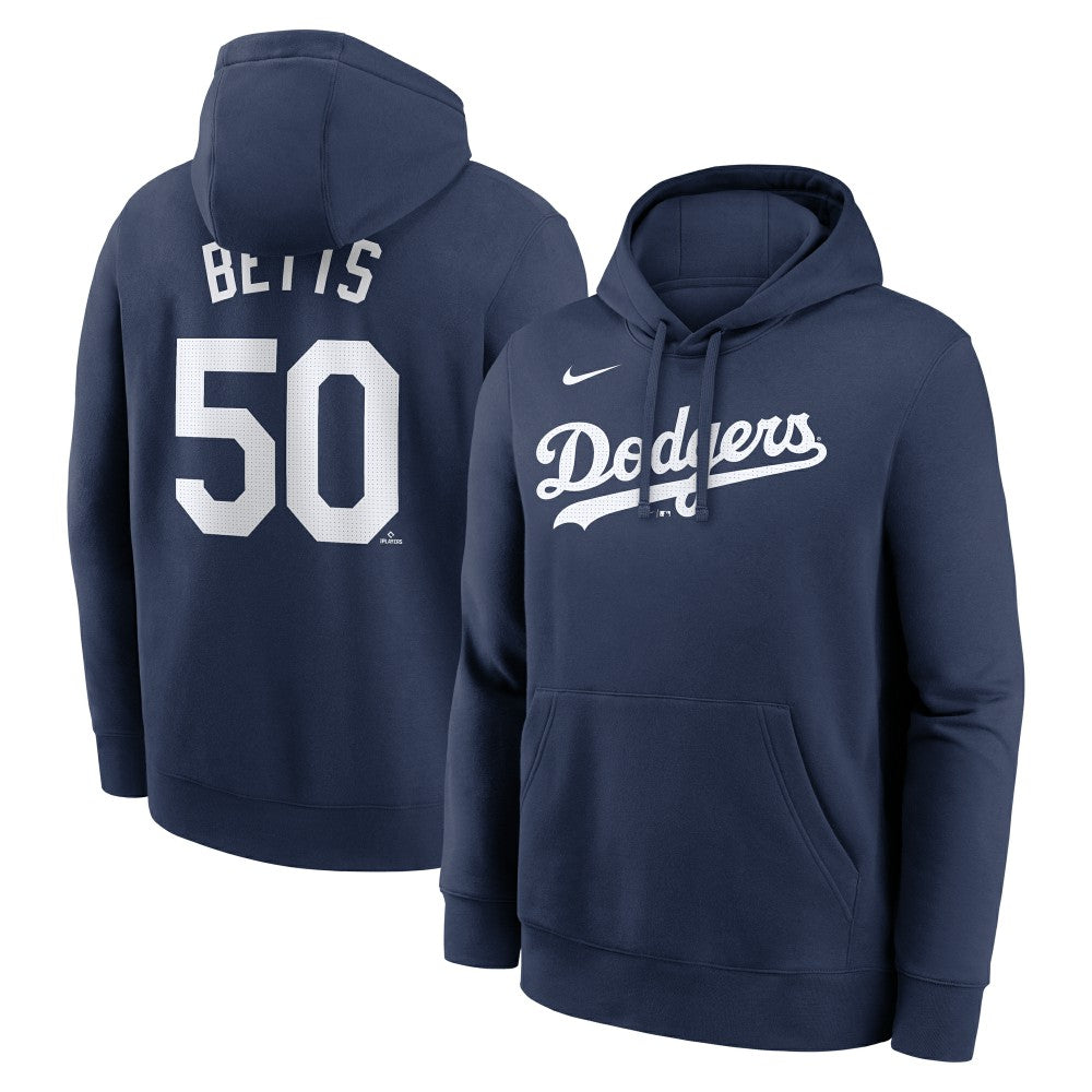 Mookie Betts Los Angeles Dodgers Nike Player Name & Number Club Pullover Hoodie - MLB Hoodies
