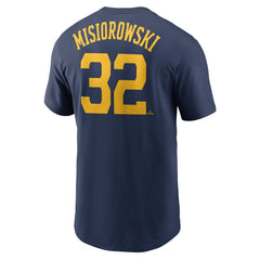 Jacob Misiorowski Milwaukee Brewers Nike Fuse Name & Number T-Shirt - MLB T-shirts