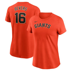 Rafael Devers San Francisco Giants Nike Women's Name & Number T-Shirt - MLB T-shirts