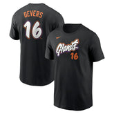 Rafael Devers San Francisco Giants Nike 2025 City Connect Fuse Name & Number T-Shirt - MLB T-shirts