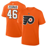 Trevor Zegras Philadelphia Flyers Fanatics Authentic Stack Name & Number T-Shirt - NHL T-shirts