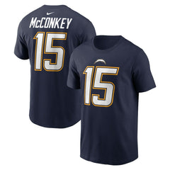 Los Angeles Chargers Ladd McConkey Alternate Super Chargers Name & Number T-Shirt | NFL Outlet