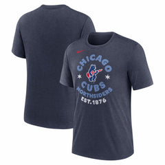 Chicago Cubs Nike Electric Bear Tri-Blend T-Shirt - MLB T-shirts