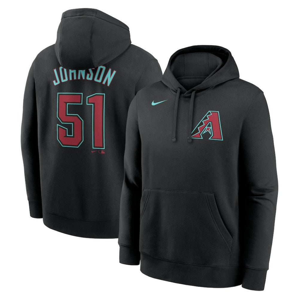 Randy Johnson Arizona Diamondbacks Nike Player Name & Number Club Pullover Hoodie - MLB Hoodies