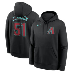 Randy Johnson Arizona Diamondbacks Nike Player Name & Number Club Pullover Hoodie - MLB Hoodies