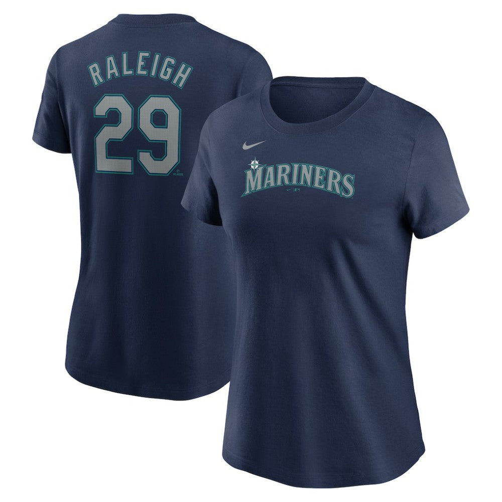 Cal Raleigh Seattle Mariners Nike Women's Cooperstown Collection Fuse Name & Number T-Shirt - MLB T-shirts